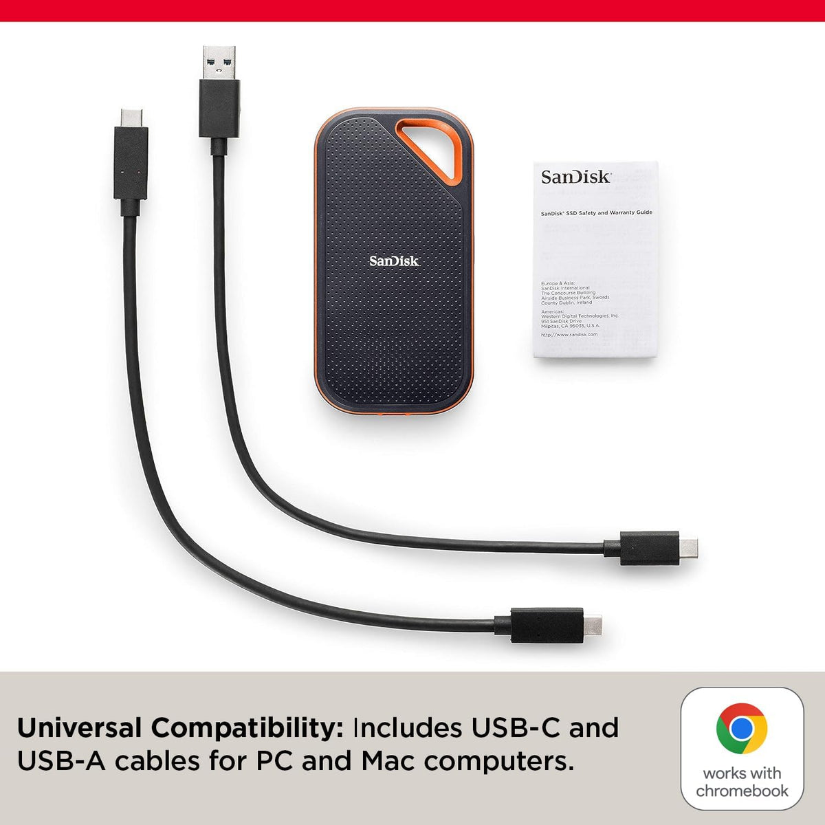 SanDisk Extreme Pro 4TB Portable NVMe SSD, USB C, up to 2000MB/s, Ruggedised and Water Resistant SDSSDE81 4T00 G25, Blue, Extreme Pro, SDSSDE81 4T00 G25, 4 TB — product image 4