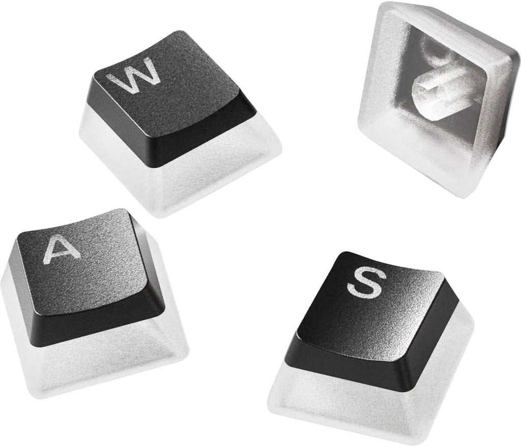 SteelSeries PrismCaps – Double Shot Pudding-style Keycaps – Durable PBT Thermoplastic – Compatible with Most Mechanical Keyboards – MX Stems – Black (US Layout) — product image 1