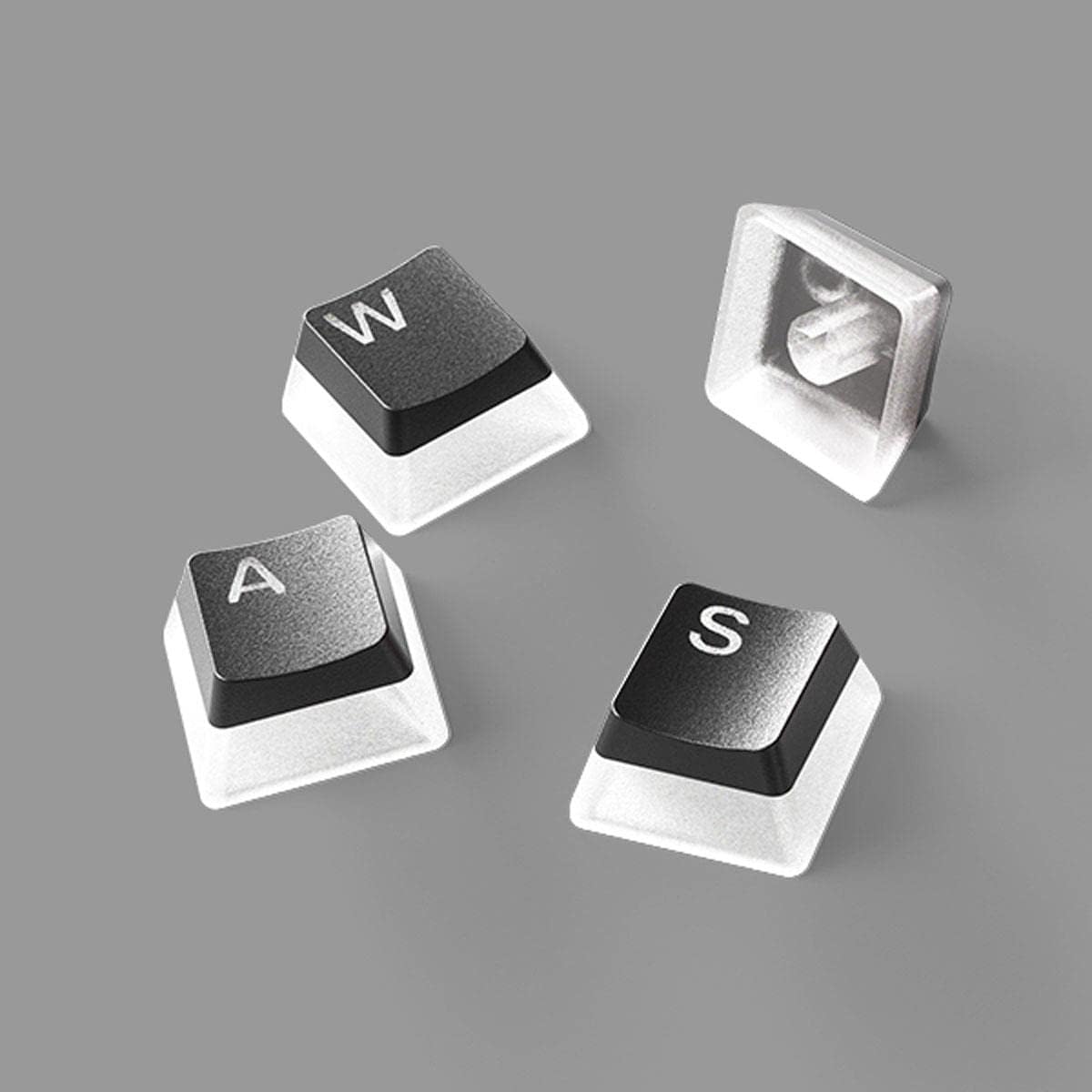 SteelSeries PrismCaps – Double Shot Pudding-style Keycaps – Durable PBT Thermoplastic – Compatible with Most Mechanical Keyboards – MX Stems – Black (US Layout) — product image 4
