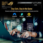 ASUS GT-BE98 20th Anniversary Edition Quad-Band WiFi 7 AiMesh Extendable Gaming Router (25Gbps, 320MHz, 4K-QAM, Dual 10G Ports, Quad 2.5G Ports, AiProtection, VPNs, 4G LTE/5G Mobile - Blackand Golden — product image 7