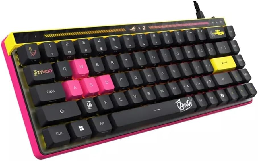 ASUS ROG Falchion Ace HFX ZywOo Edition Wired Analog Gaming Keyboard, Rapid Trigger Hall Effect ROG HFX Magnetic Switches, 8K Polling Rate, Adjustable Actuation, PBT, US Layout — product image 2