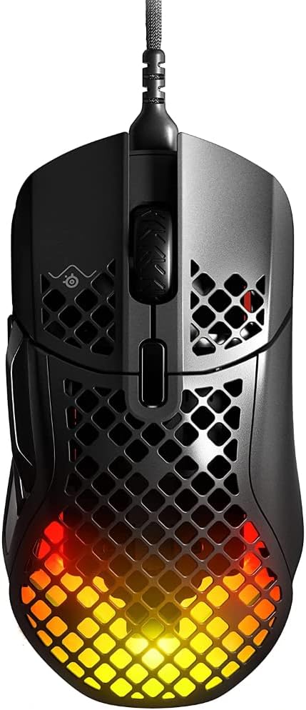 SteelSeries Aerox 5 Gaming Mouse – Ultra Lightweight 66g – 9 Programmable Buttons – IP54 Water Resistant – PC/MAC – FPS, MOBA, Battle Royale, MMO, RPG, Black — product image 1