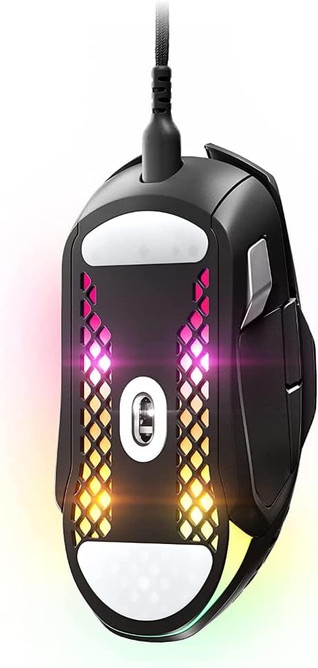 SteelSeries Aerox 5 Gaming Mouse – Ultra Lightweight 66g – 9 Programmable Buttons – IP54 Water Resistant – PC/MAC – FPS, MOBA, Battle Royale, MMO, RPG, Black — product image 3