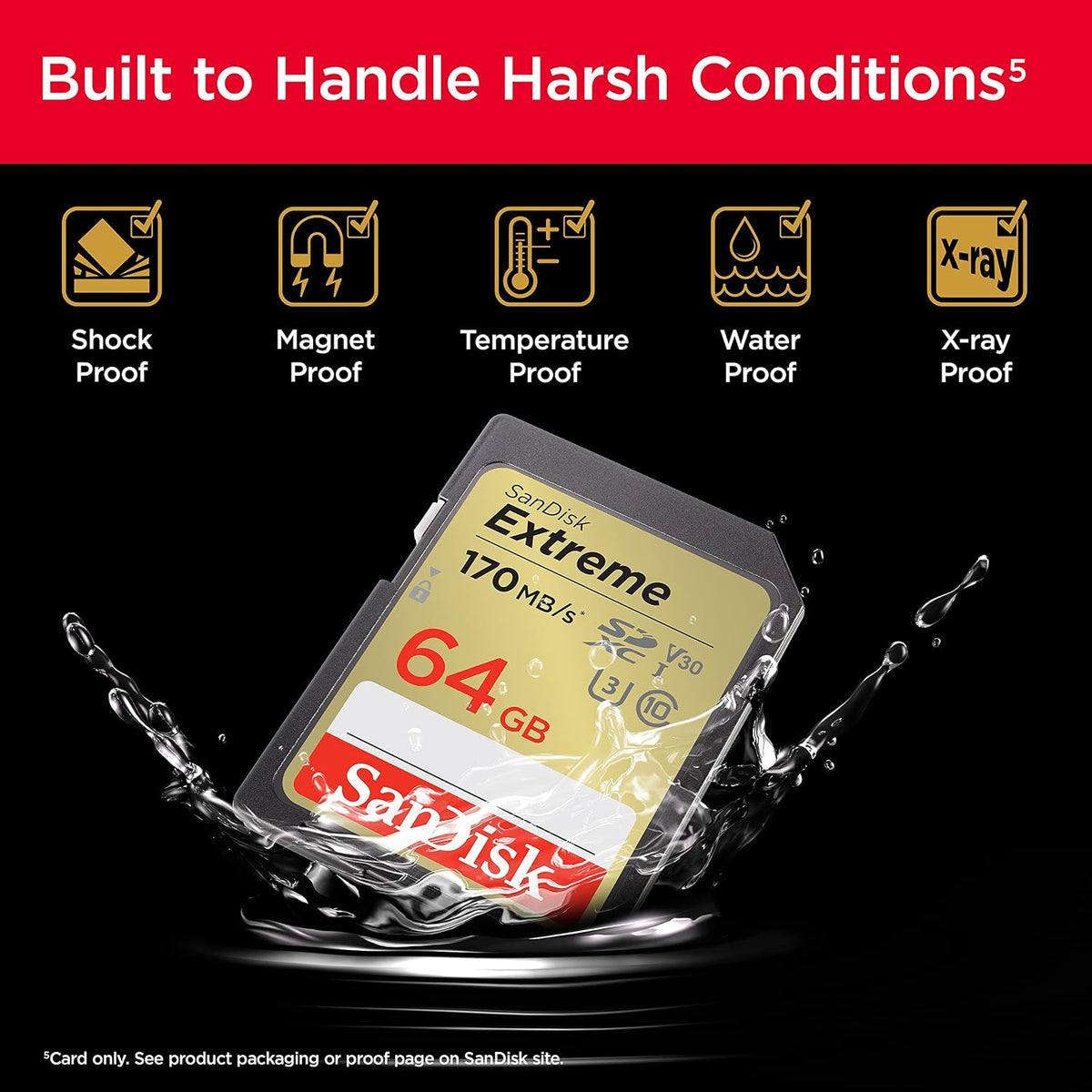 SanDisk 64GB Extreme SDXC card + — product detail