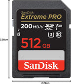 SanDisk 512GB Extreme PRO SDXC card +, up to 200MB/s, UHS I, Class 10, U3, V30 SDSDXXD 512G GN4IN, Black — product image 7