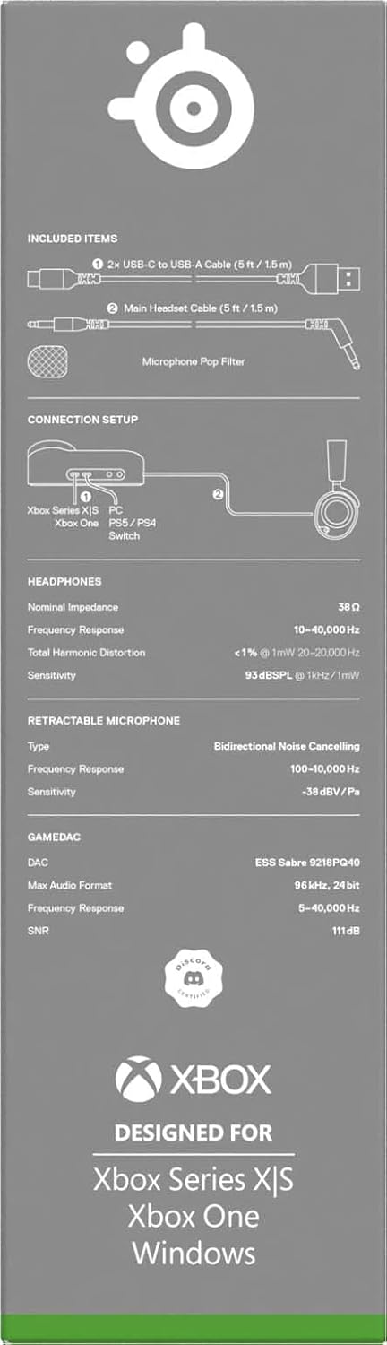 SteelSeries Arctis Nova Pro for Xbox - Multi-System Gaming Headset - Hi-Res Audio - 360° Spatial - GameDAC Gen 2 - ClearCast Gen 2 Mic - Xbox, PC, PS5, PS4, Switch — product image 16