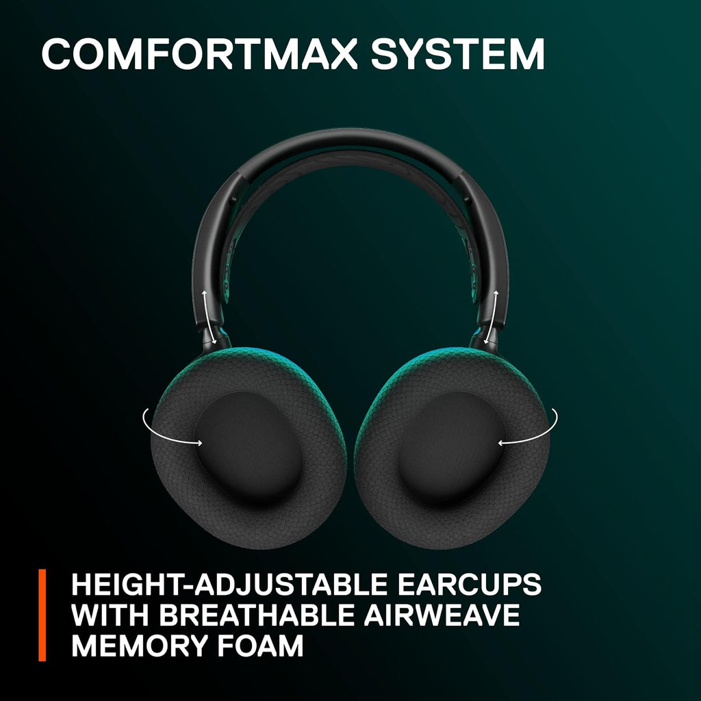 SteelSeries Arctis Nova 7 Wireless Multi-Platform Gaming Headset - Neodymium Magnetic Drivers - Dual Wireless 2.4GHz & Bluetooth - 38Hr USB-C Battery - ClearCast Gen2 AI Mic - PC, PS5, Switch, Mobile — product image 9