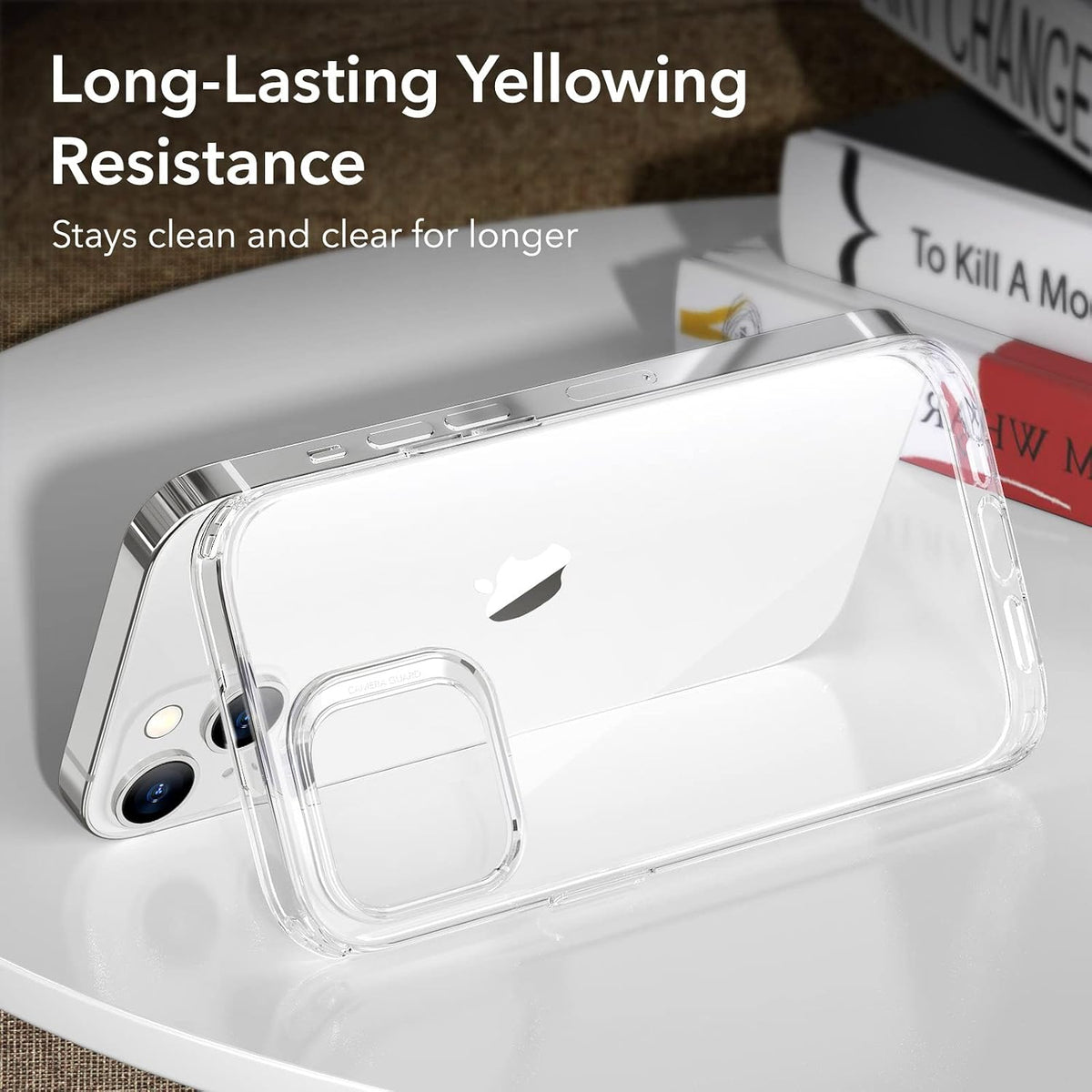 B0B6RWRR41 | ESR for iPhone 14 Plus Case, Shockproof Thin Silicone Phone Case, Yellowing-Resistant Slim Transparent TPU Cover for iPhone 14 Plus, Project Zero Series, Clear | Default Title | Image 4