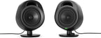 SteelSeries Arena 3 - Full-Range 2.0 Gaming Speakers – Immersive Audio – On-Speaker Controls – 4" Speaker Drivers – Wired & Bluetooth – 3.5mm Aux – PC, Mac, Mobile – UK Plug, Black — product image 1