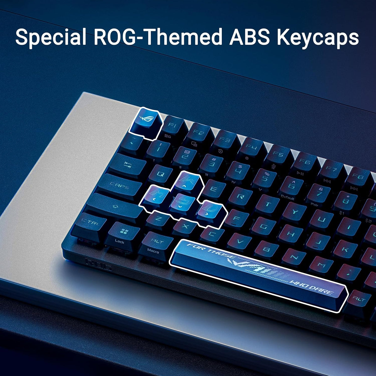 ASUS ROG Strix Scope II 96 Wireless Gaming Keyboard, Tri-Mode Connection, Dampening Foam & Switch-Dampening Pads, Hot-Swappable Pre-lubed ROG NX Snow Switches, UV-Coated ABS Keycaps, RGB-Black — product image 5