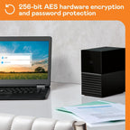 Western Digital WD 44TB My Book Duo Desktop RAID USB 3.2 Gen 1 External Hard Drive and Auto Backup Software — product image 6