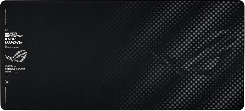 ASUS ROG Sheath II XXL Gaming Mouse Pad, Advanced Cooling Fabric, Durable Anti-Fray Edges, Non-Slip Rubber Base, 400 x 900 x 3mm, Black — product image 1