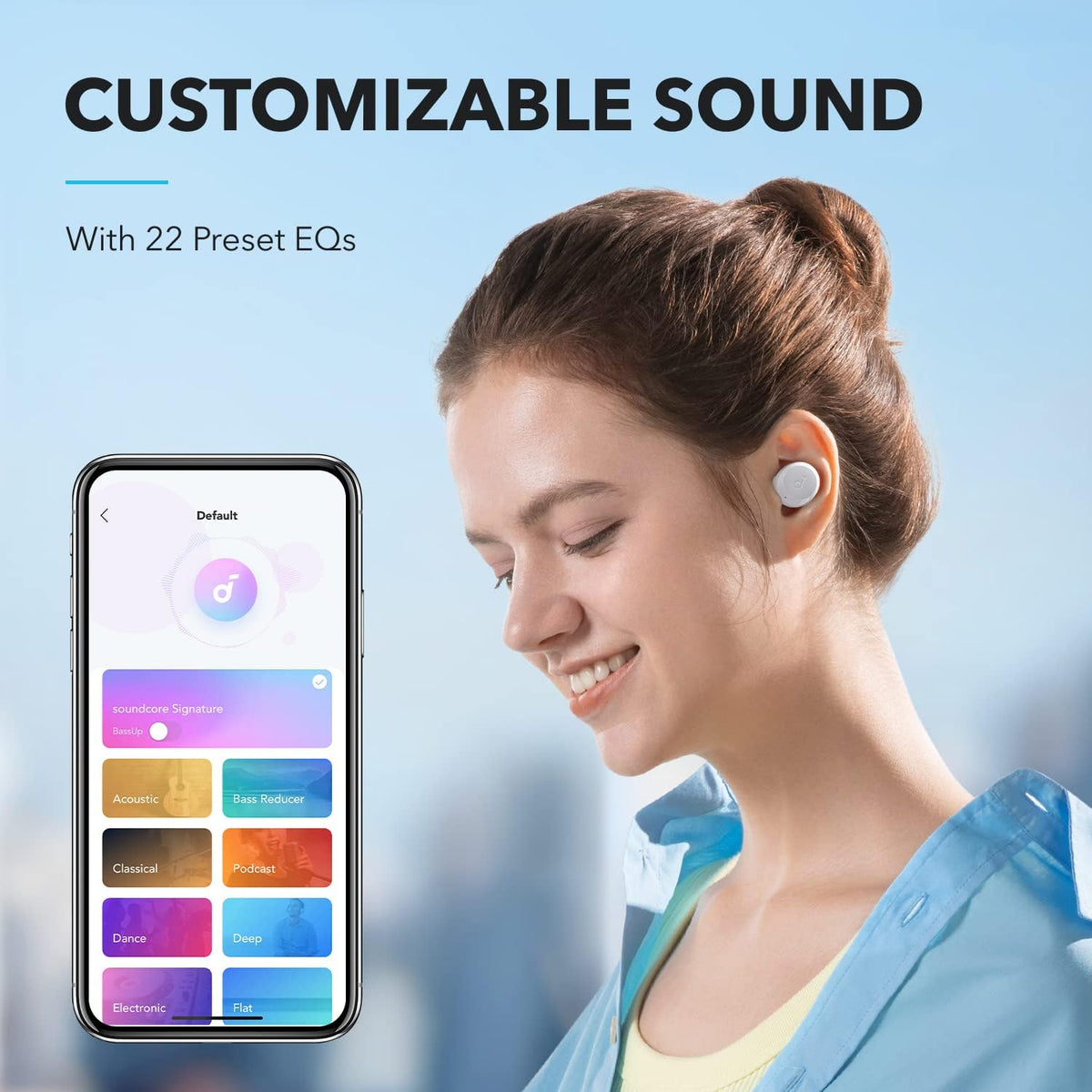 B0BTY9J6L2 | Soundcore Wireless Bluetooth Headphones by Anker A20i, Bluetooth 5.3 Headphones, App, Custom Sound, 28H Playback, Clear Calls with AI, Single Headphone Mode, Designed Portable | Default Title | Image 2