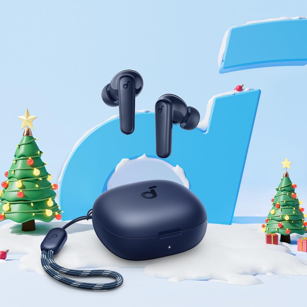 B0BTYDLTM3 | soundcore by Anker P20i Earbuds, 10mm Drivers, Big Bass, 30H | Blue