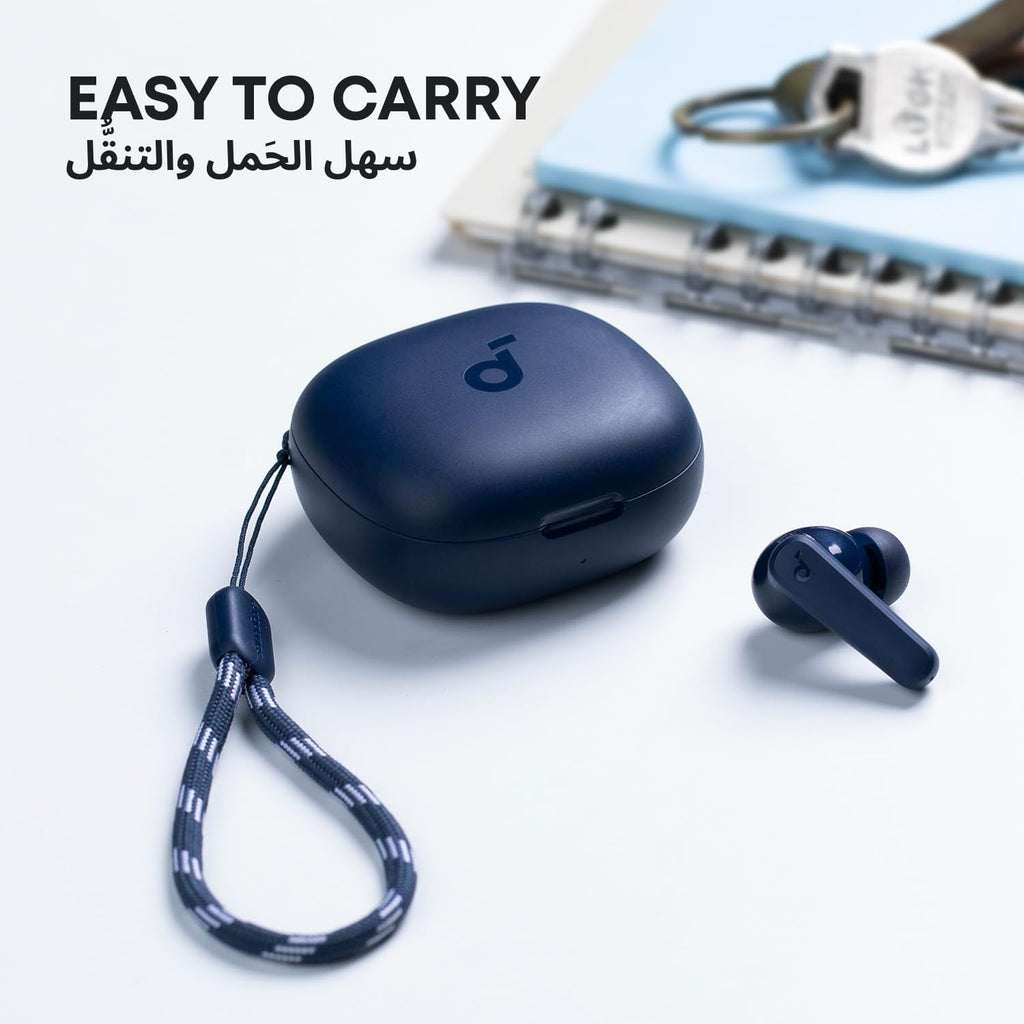 B0BTYDLTM3 | soundcore by Anker P20i Earbuds, 10mm Drivers, Big Bass, 30H | Blue