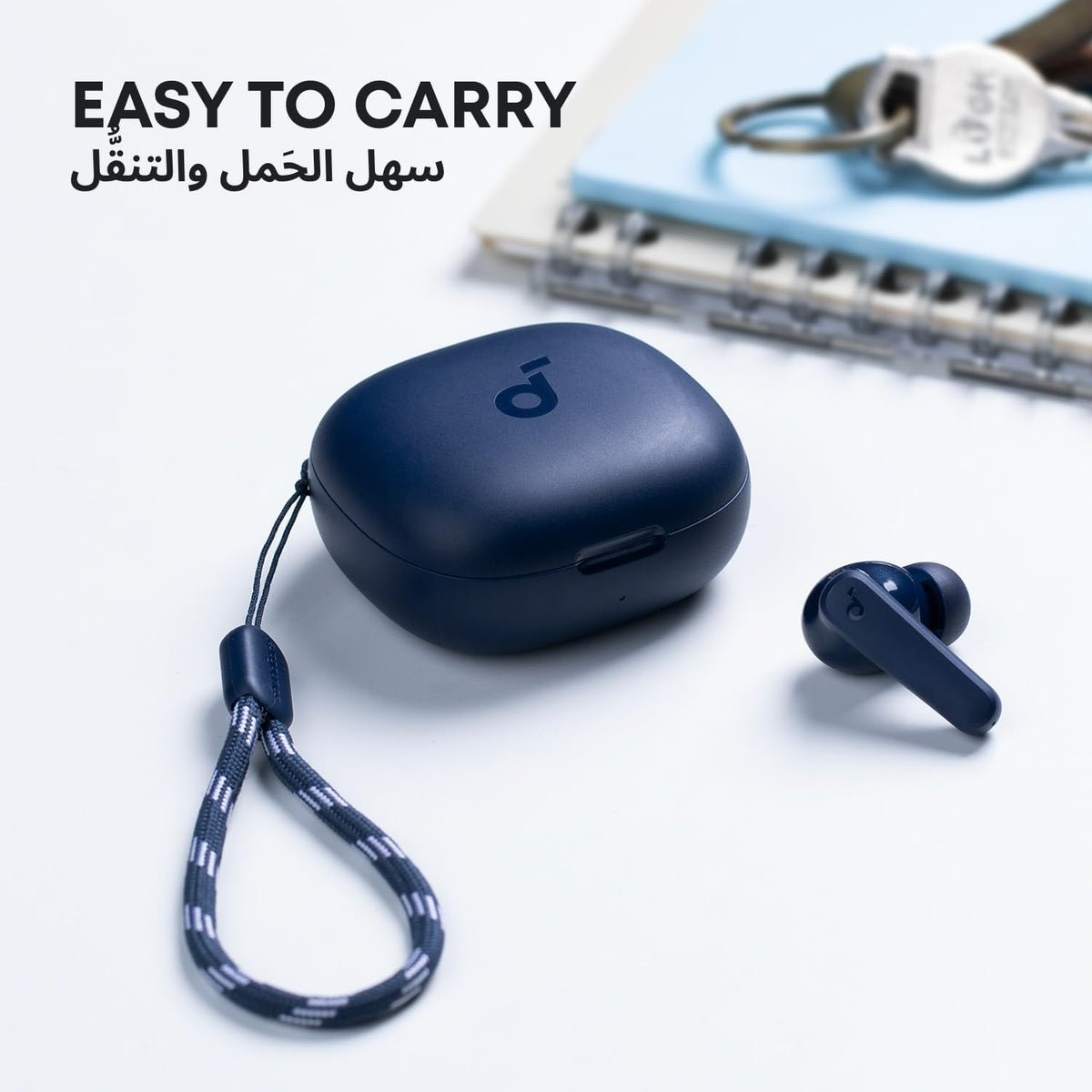 B0BTYDLTM3 | soundcore by Anker P20i Earbuds, 10mm Drivers, Big Bass, 30H | Blue