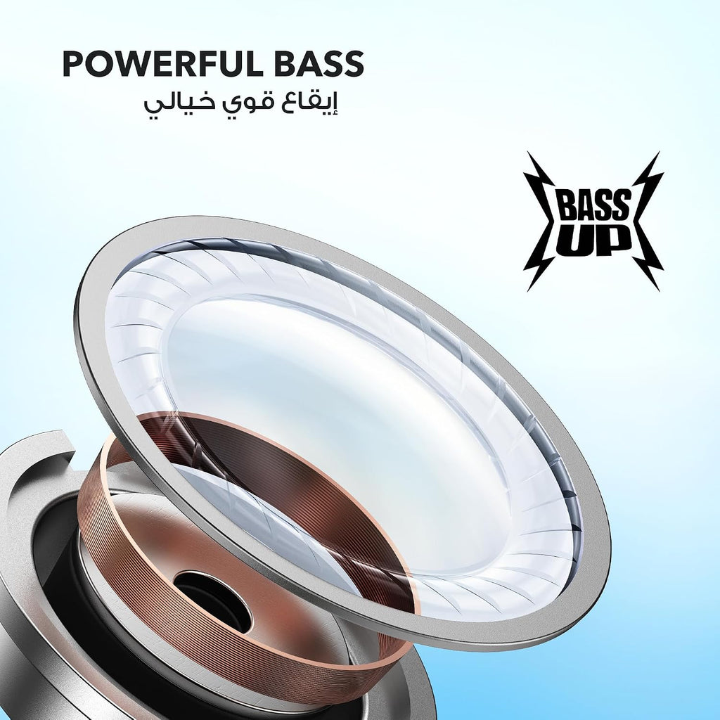 B0BTYCJXBK | soundcore by Anker P20i Earbuds, 10mm Drivers, Big Bass, 30H | White