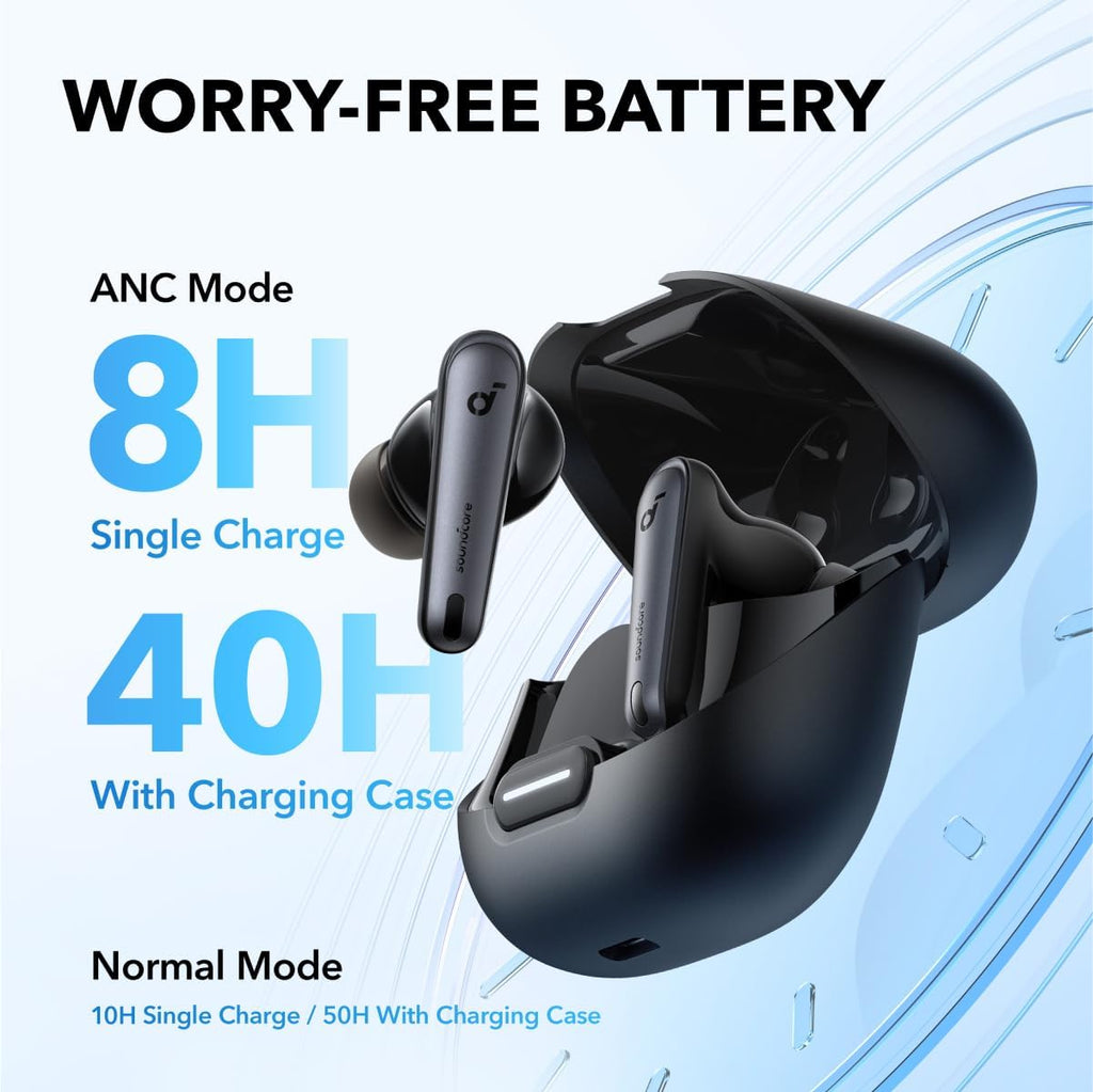 B0BZV4QFP8 | soundcore by Anker Liberty 4 NC Earbuds, 98.5% Noise Reduction | Black | Image 5