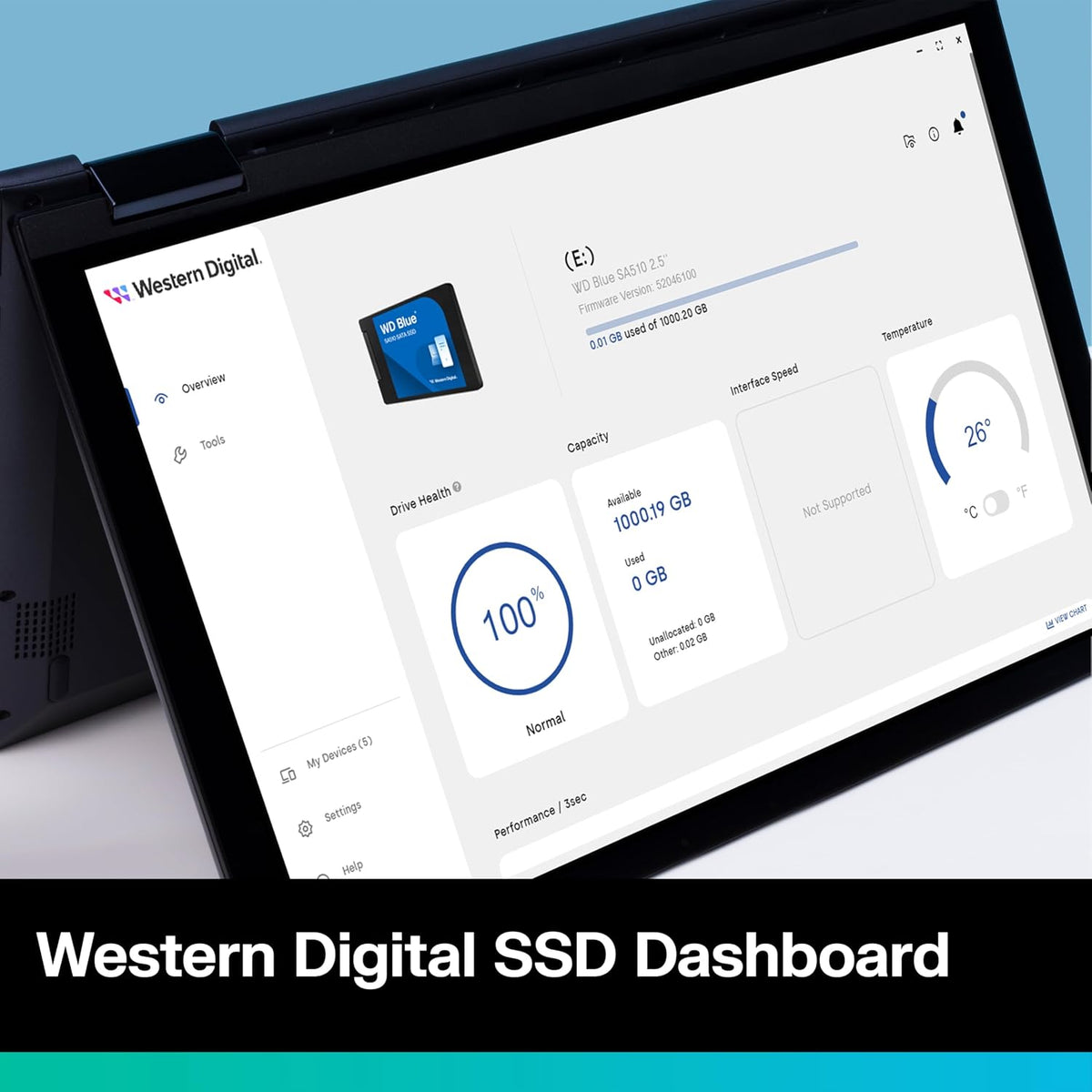 Western Digital 4TB WD Blue SA510 SATA Internal Solid State Drive SSD - SATA III 6 Gb/s, 2.5"/7mm, Up to 560 MB/s - WDS400T3B0A — product image 4
