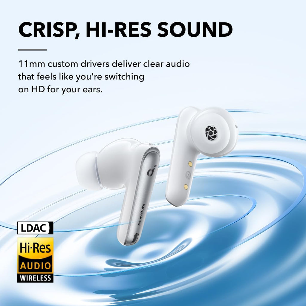B0CB68F2DK | soundcore wireless earbuds Liberty 4 NC, ANC 98.5% (white) | Default Title | Image 4
