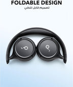 B0CD1FHLMH | soundcore by Anker H30i On-Ear Headphones, 70H Playtime, Foldable | Black | Image 2