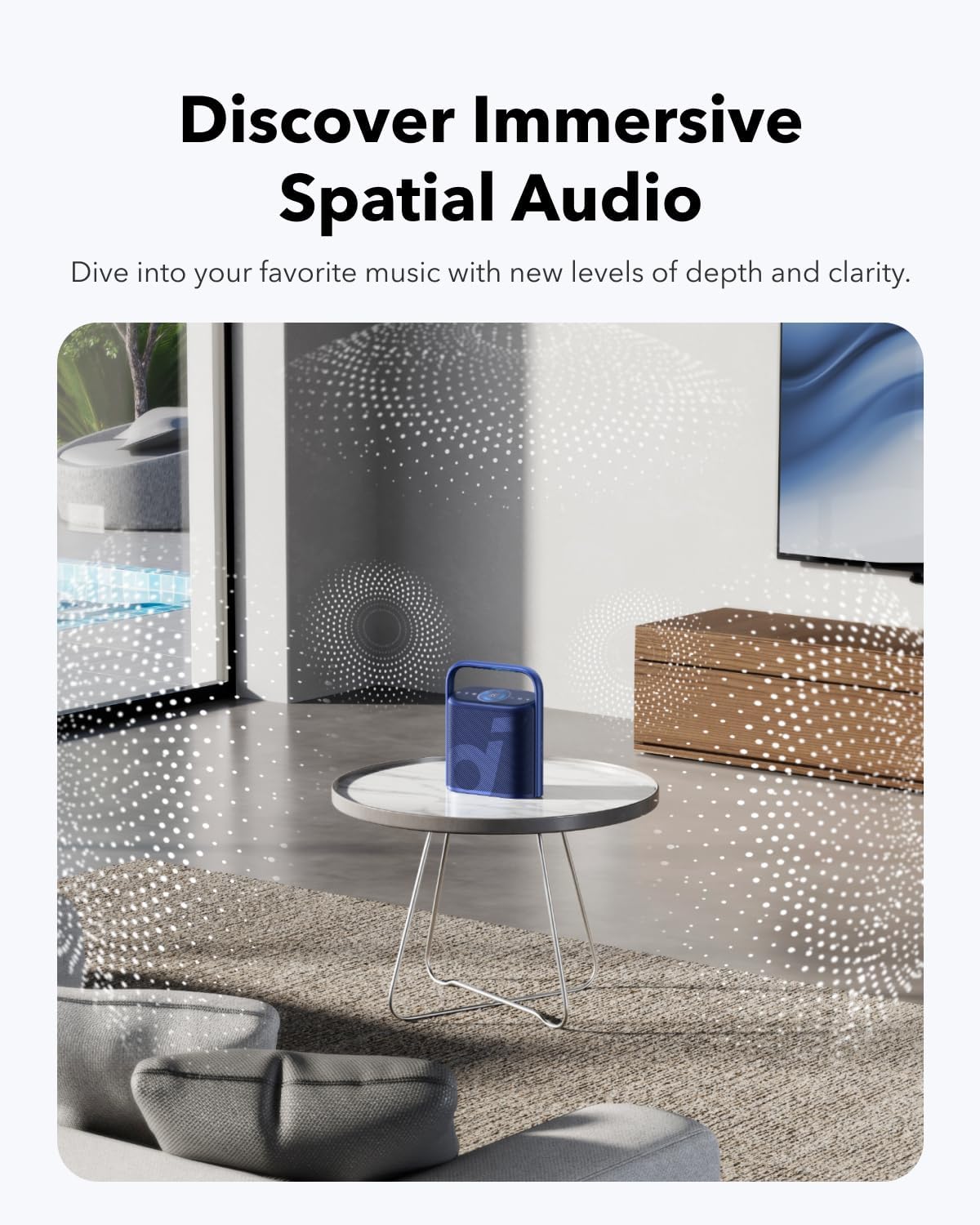 B0CDLSGDG2 | Soundcore Motion X500 Powerful Bluetooth Speaker, Wireless Speaker, Immersive Space Audio, Wireless High Resolution Sound, Portable Outdoor | Black | Image 2