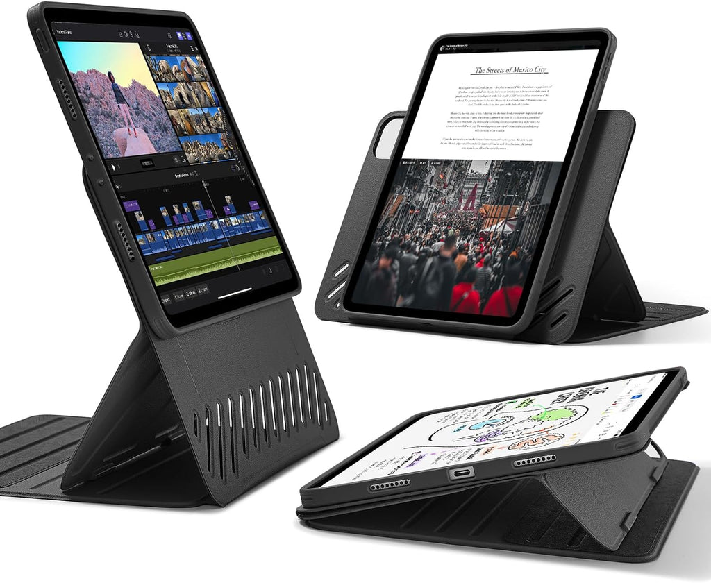 B0CDPRDWZX | ESR for iPad Pro 12.9 Case (6th/5th Generation, 2022/2021), Black | Black | Image 1