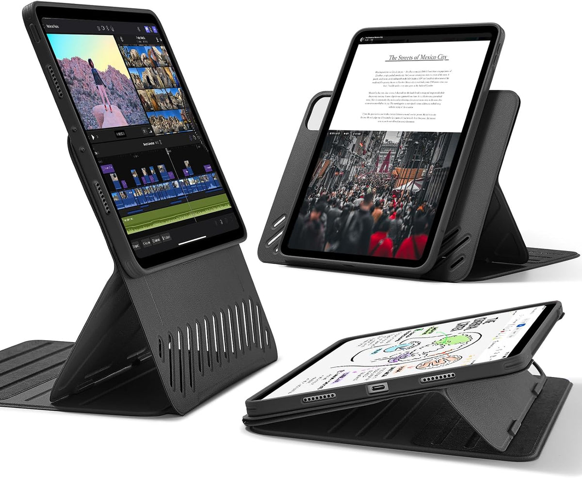 B0CDPRDWZX | ESR for iPad Pro 12.9 Case (6th/5th Generation, 2022/2021), Black | Black | Image 1