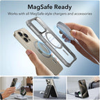 B0CMCPL2CV | ESR for iPhone 15 Pro Case with Screen & Camera Protector, Clear Grey | Clear Grey Set | Image 5