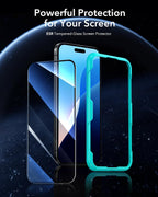 B0CMTNPBFW | ESR 3 Pack for iPhone 16/iPhone 15 Screen Protector, Align Frame | 3 Pack | Image 2