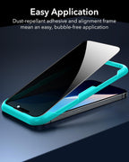 B0CMTP674D | ESR 3 Pack for iPhone 16 Plus/15 Plus Privacy Screen Protector, Align Frame | 3 Pack Privacy | Image 4