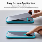 B0CMTPX2TS | ESR 3 Pack for iPhone 15 Pro Privacy Screen Protector, Align Frame | 3 Pack Privacy | Image 8