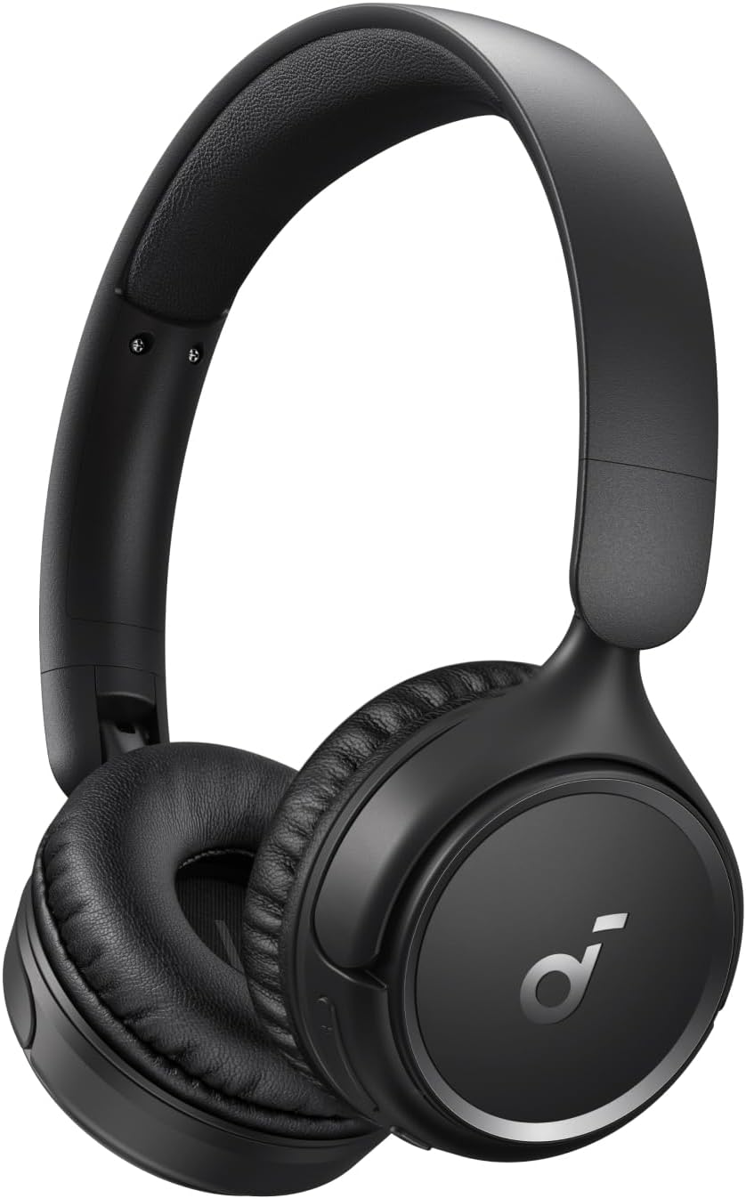 B0CQNHJ5RK | soundcore (Renewed) By Anker H30i Wireless On-Ear Headphones, Foldable Design, Pure Bass, 70H Playtime, Bluetooth 5.3, Lightweight and Comfortable, App Connectivity, Multipoint Connection | Black | Image 1