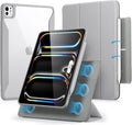 B0CRHJ24T6 | ESR Case for iPad Pro 11-inch M4, iPad Pro 11 (2024, 5th Generation) Case with Pencil Holder, Detachable Magnetic Cover, Portrait/Landscape Mode, Pencil Pro/USB-C Stand, Rebound 360 Series, Grey | grey | Image 1