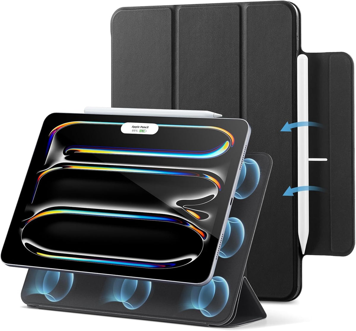 B0CRHKJYVX | ESR for iPad Pro 13 Inch Case (M5/M4), Rebound Series | Black | Image 1