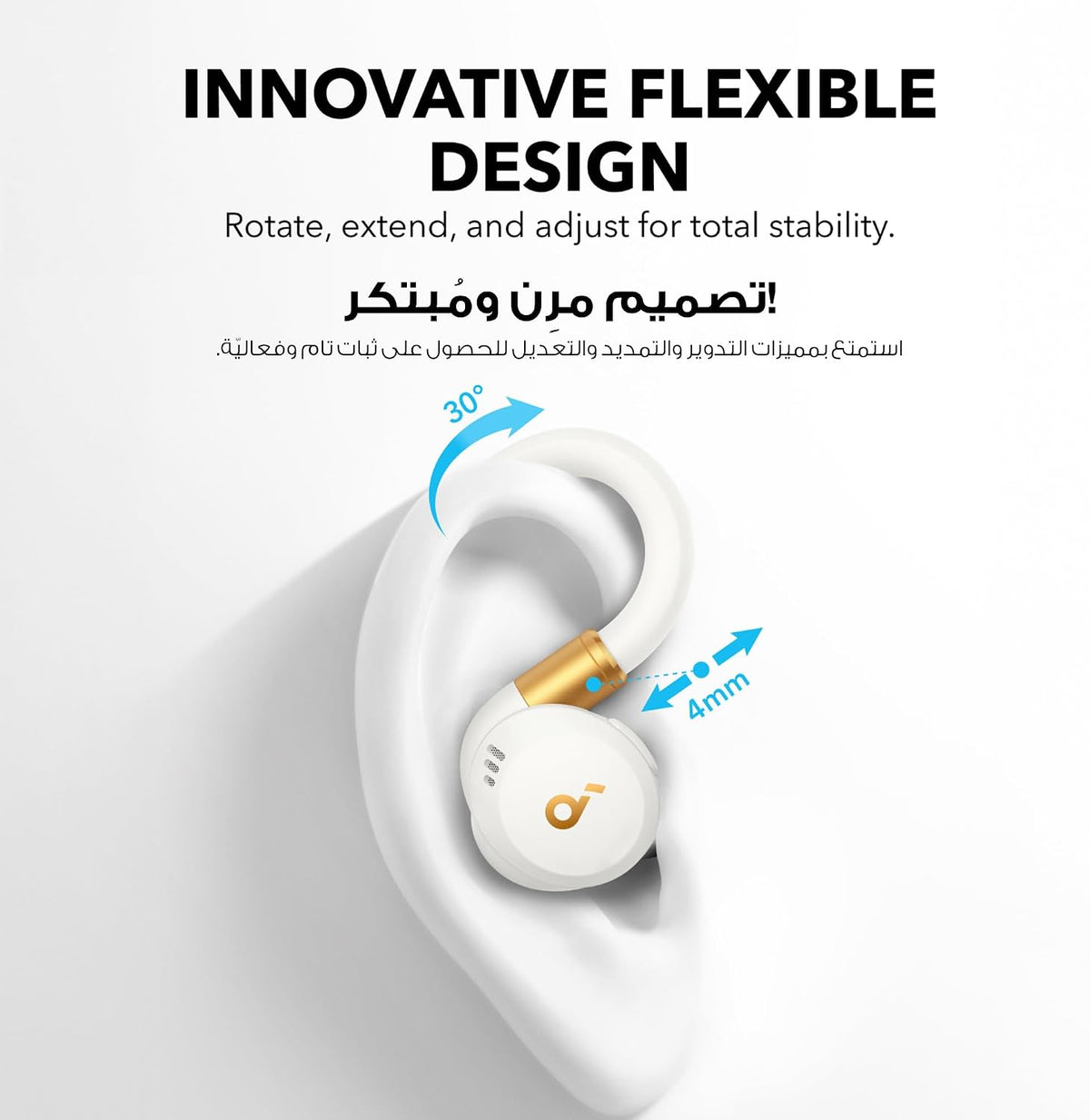 B0CRT8QN7C | soundcore by Anker Sport X20 Workout Earbuds, IP68, ANC, 48H | White | Image 8