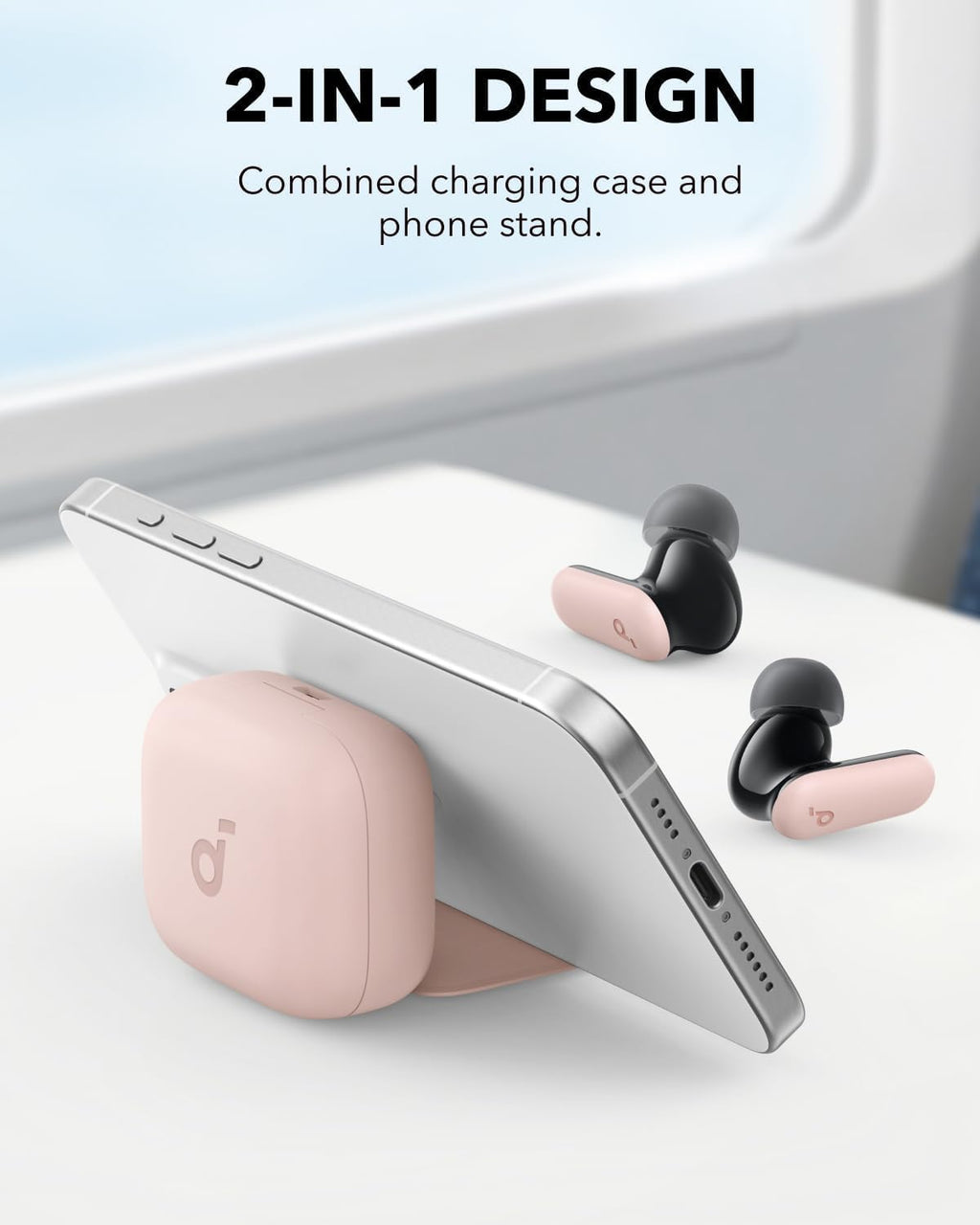 B0CRTF579W | soundcore by Anker P30i ANC Earbuds, 45H Playtime, Powerful Bass | Pink | Image 23