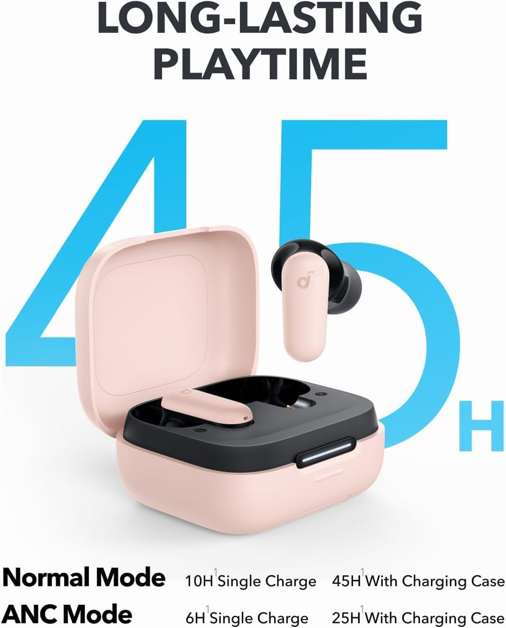 B0CRTF579W | soundcore by Anker P30i ANC Earbuds, 45H Playtime, Powerful Bass | Pink | Image 26