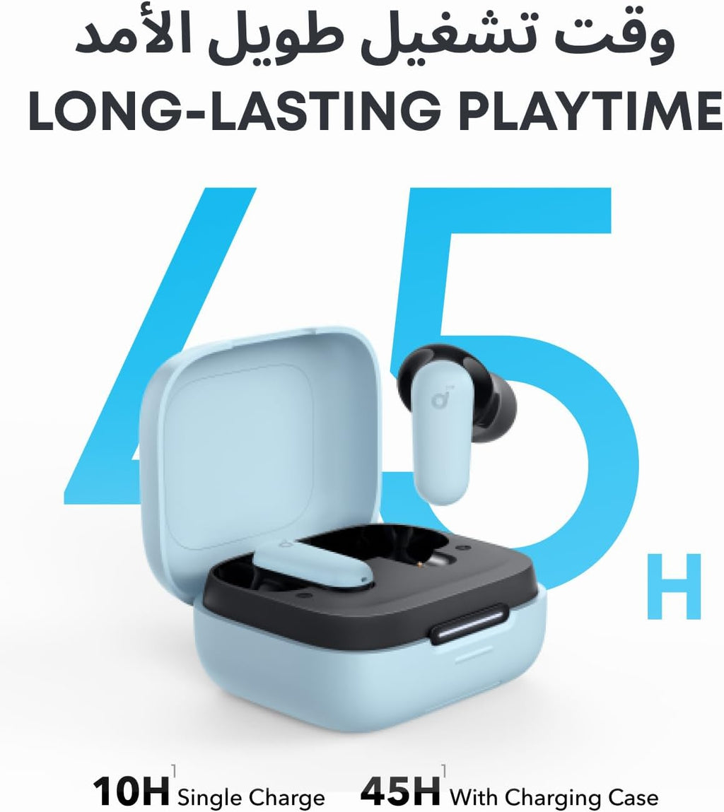 B0CRTPF7CZ | soundcore by Anker P30i ANC Earbuds, 45H Playtime, Powerful Bass | Blue | Image 5