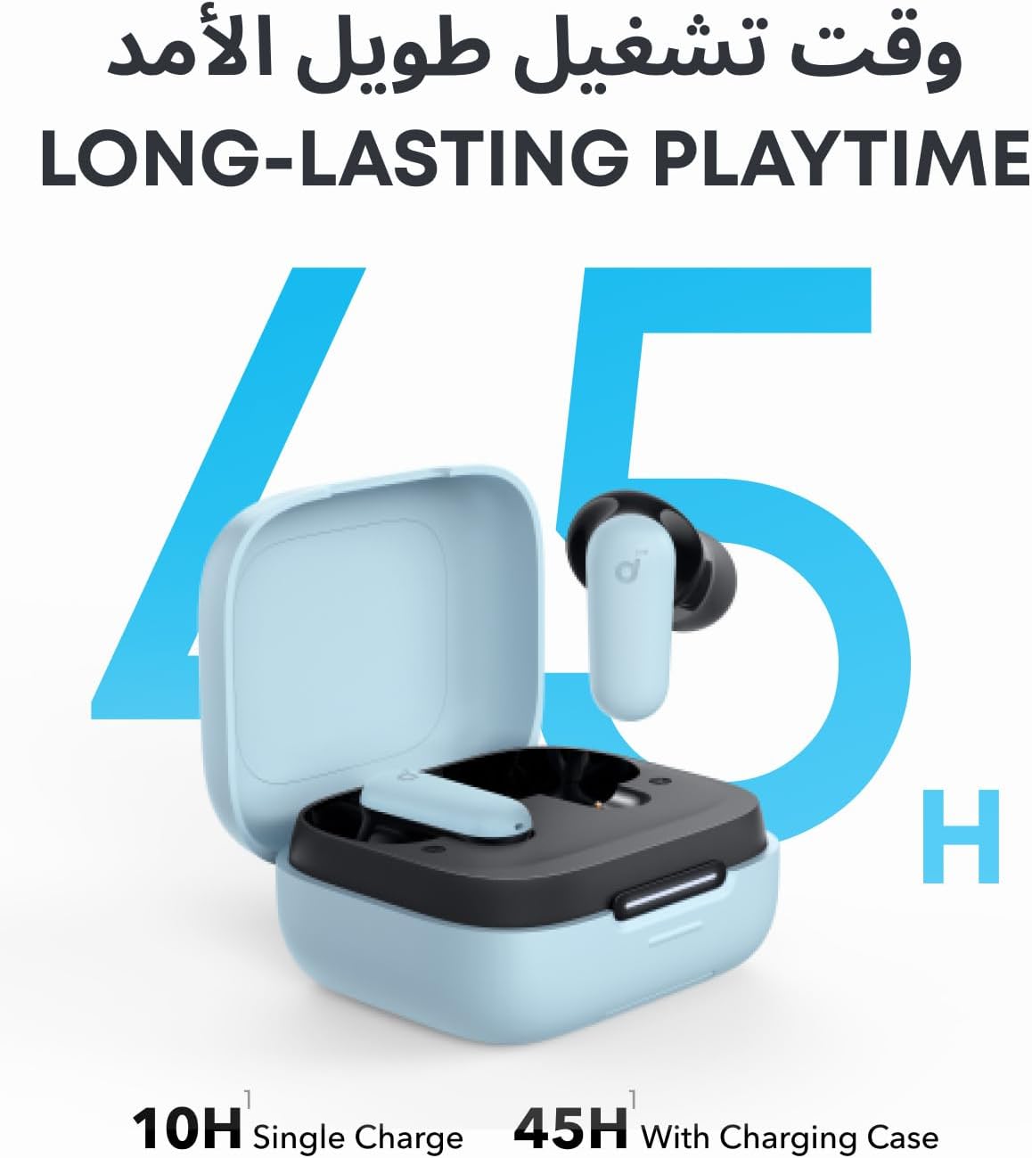 B0CRTPF7CZ | soundcore by Anker P30i ANC Earbuds, 45H Playtime, Powerful Bass | Blue | Image 5