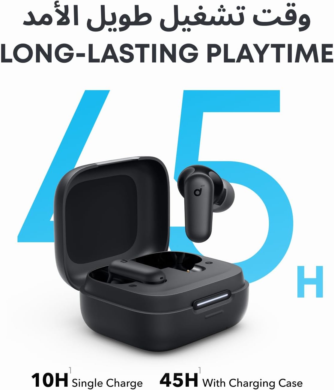 B0CRTYZG5C | soundcore by Anker P30i ANC Earbuds, 45H Playtime, Powerful Bass | Black | Image 12