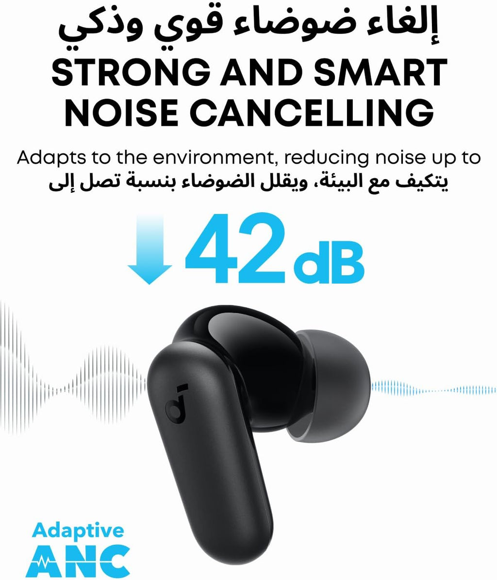 B0CRTYZG5C | soundcore by Anker P30i ANC Earbuds, 45H Playtime, Powerful Bass | Black | Image 10