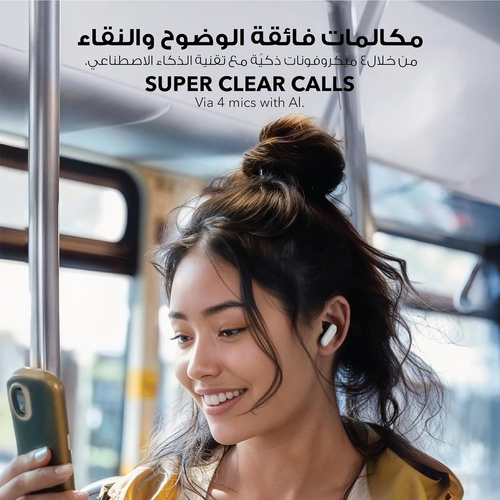 B0CRTN7C8C | soundcore by Anker P30i ANC Earbuds, 45H Playtime, Powerful Bass | White | Image 37