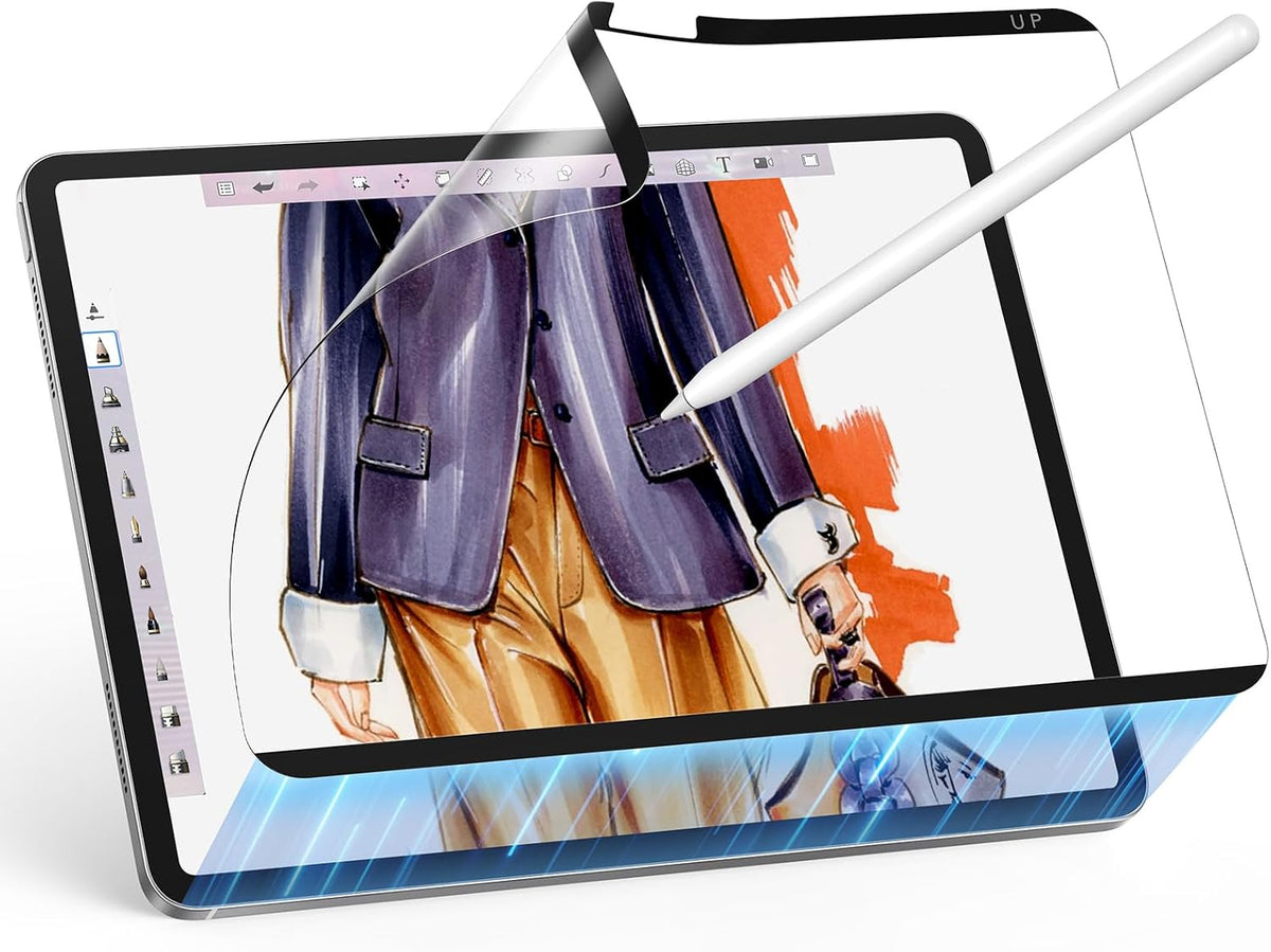 B0CSYK48JS | ESR for iPad Pro 13 Inch M4 Paper-Feel Magnetic Screen Protector 2024, Write and Draw Like on Paper, Detachable and Reusable, Compatible with Tempered Film, Matte Finish | Paper-Feel Magnet | Image 1