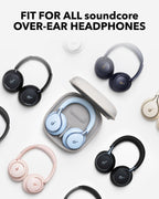 B0CTJHVSVB | Case for Soundcore by Anker Headphones, Headphone Case | Grey White | Image 8
