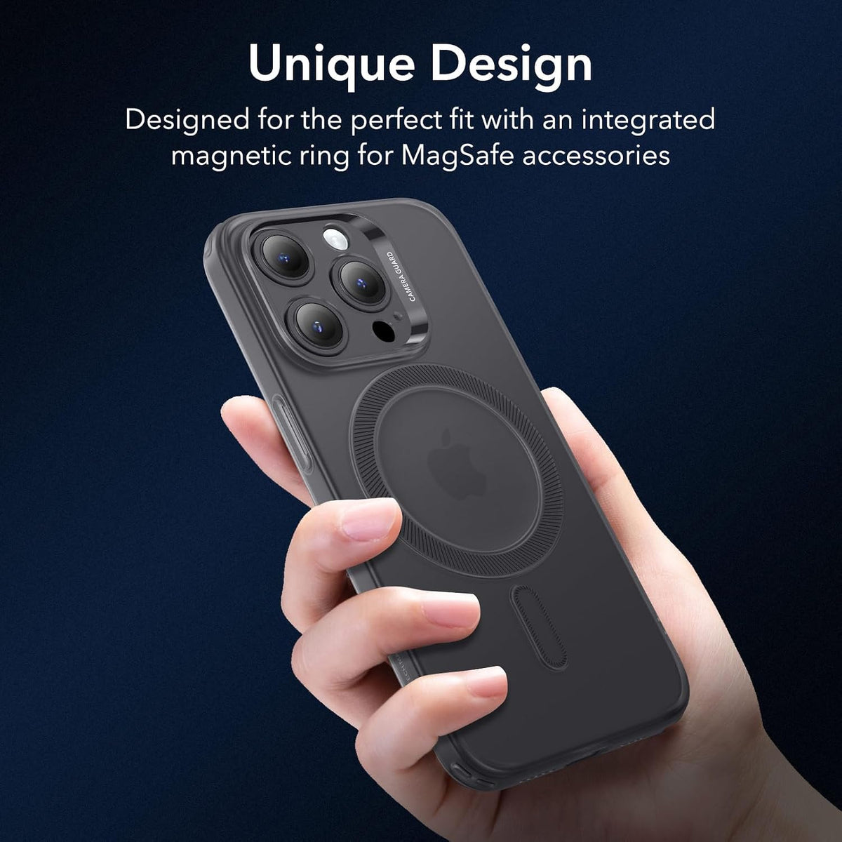 B0CWGNW532 | ESR for iPhone 14 Pro Max Case, Compatible with MagSafe, Military-Grade Protection, Resists Yellowing and Scratches, Magnetic Phone Case for iPhone 14 Pro Max, Zero Series, Frosted Black | Default Title | Image 4