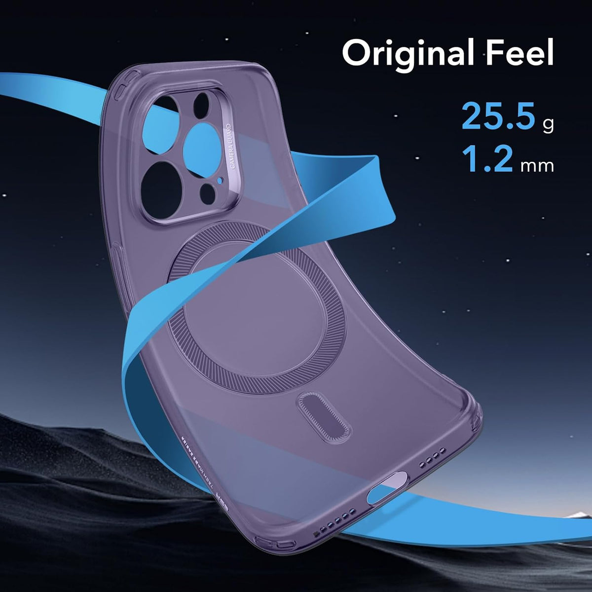B0CWGXJS4C | ESR for iPhone 14 Pro Max Case, Compatible with MagSafe, Military-Grade Protection, Resists Yellowing and Scratches, Magnetic Phone Case for iPhone 14 Pro Max, Zero Series, Frosted Purple | Default Title | Image 3