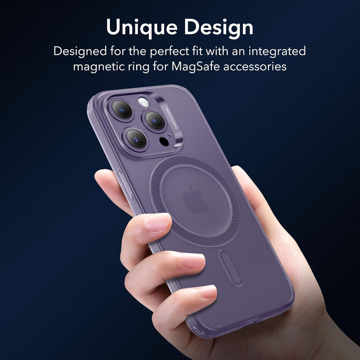 B0CWGXJS4C | ESR for iPhone 14 Pro Max Case, Compatible with MagSafe, Military-Grade Protection, Resists Yellowing and Scratches, Magnetic Phone Case for iPhone 14 Pro Max, Zero Series, Frosted Purple | Default Title | Image 4