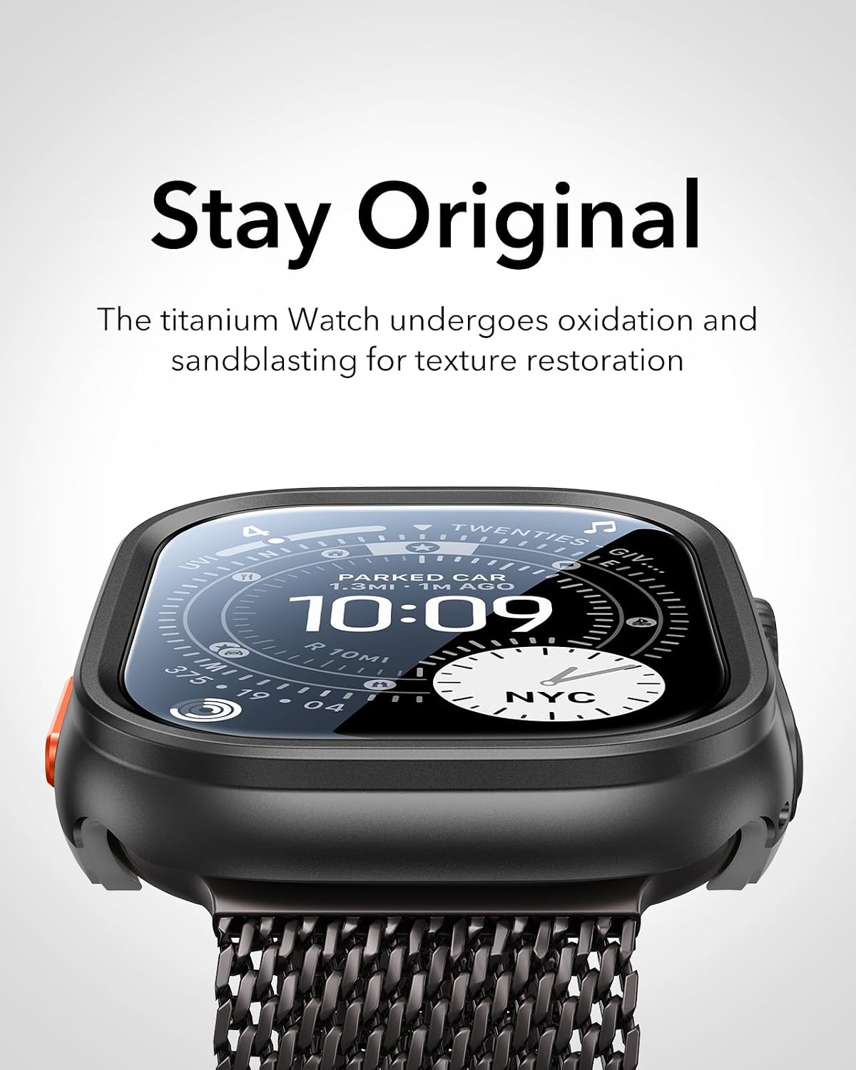 B0D14KWMTL | ESR for Apple Watch Ultra 4 (2026)/3/2/Ultra Case with Screen Protector | Black | Image 5