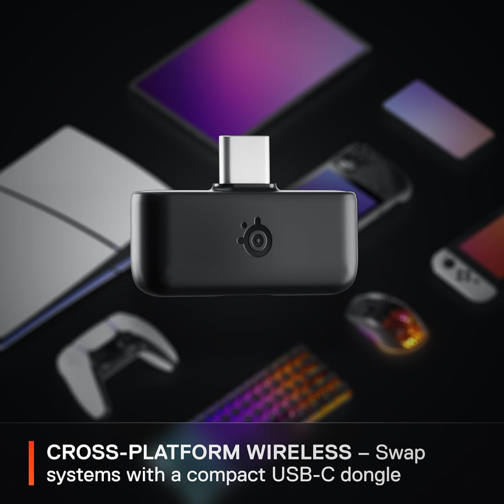 SteelSeries Arctis Nova 5P Wireless - PS5 Gaming Headset - 100+ Audio Presets via App - Neodymium Magnetic Drivers - 60H Battery - 2.4GHz / BT - ClearCast Gen2.X Mic - Supports PS4, PC, Switch, Mobile — product image 7
